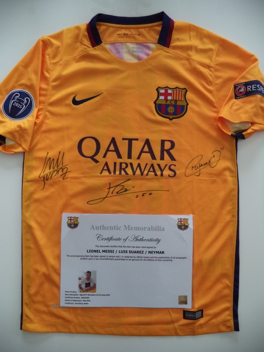 barcelona signed jersey