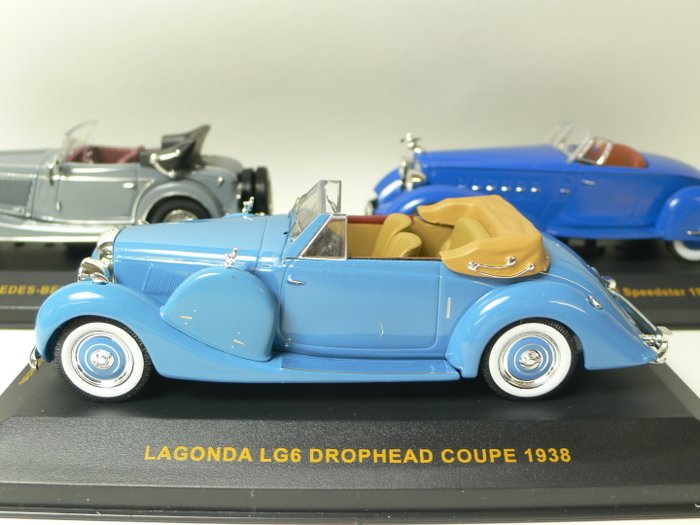 PACKARD V12 LeBARON Speedster 1934 Blue Scale model car 1:43 