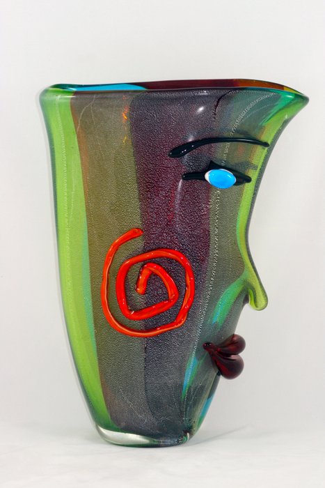 Murano - vaas met gezicht
