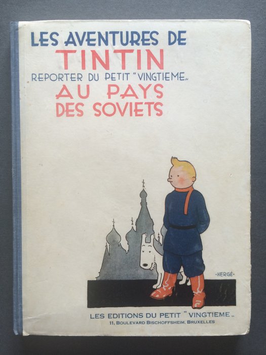Tintin, 1 - Tintin au pays des soviets - Z/W - hc - 1e druk - (1930)