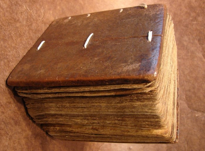 Bibles; Coptic bible or prayer book from Ethiopia - 18th century