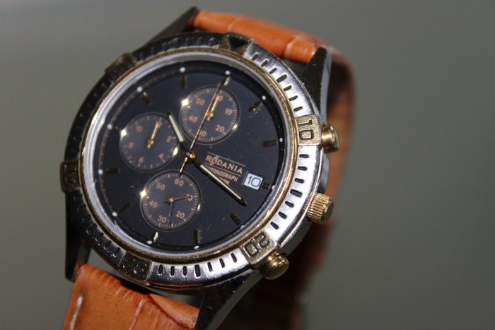 RODANIA  Chronograph WR100M  - Mens Wristwatch - 1990