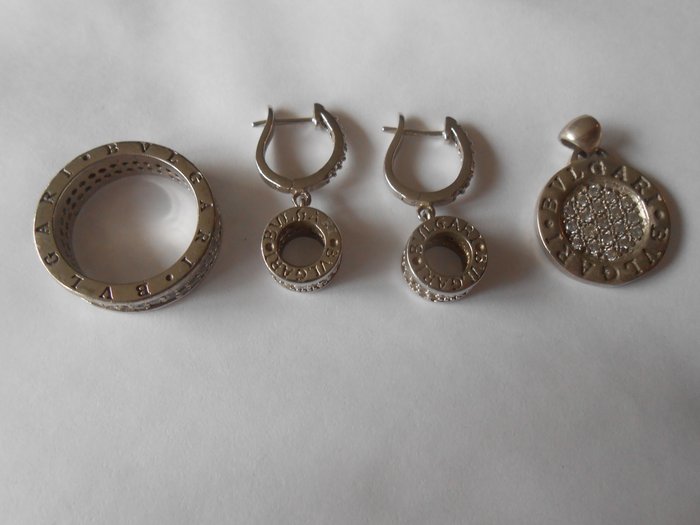 bvlgari sterling silver earrings