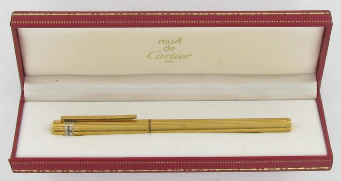 zoet idioom balkon Vintage Must De Cartier vulpen - 18K 750 Gouden penpunt - Catawiki