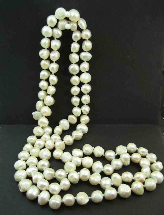 一条人工养殖珍珠项链– 泰国– 21 世纪。 - Catawiki