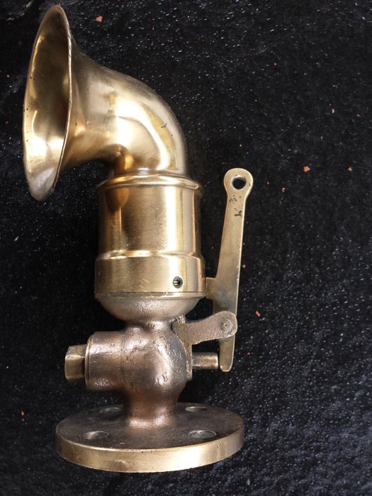 Ancient bronze steam whistle