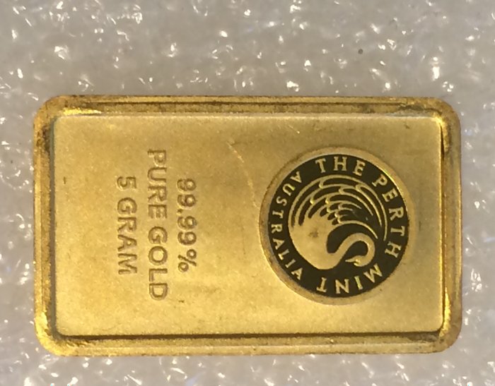 Gold bullion bar, 5 gr, The Perth Mint Australia Catawiki