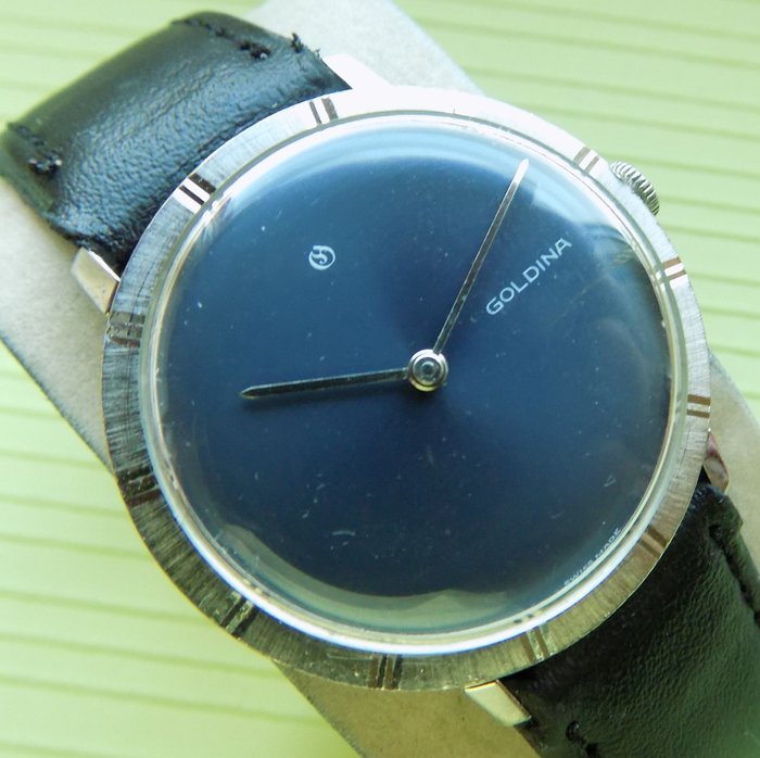 GOLANA 3005 Goldina -- Herren Armbanduhr aus den 60er - 70er Jahren 
