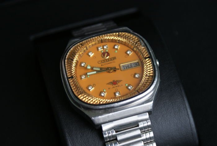 Citizen 'Eagle 7' Automatic – horloge met dag- en datumaanwijzing, 21-steens – jaren 1970