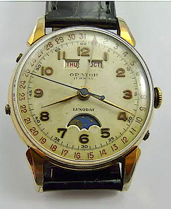 ORATOR Lunodat - Triple date calendar with moon phase Year: 1950 