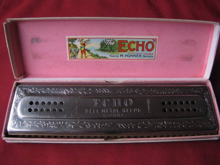 Echo Harp harmonica by M Hohner, made in Germany, late 20th century