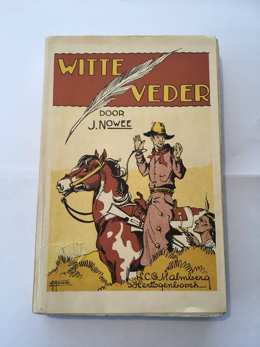 Avontuur; J. Nowee - Witte Veder - 1e druk - 1936