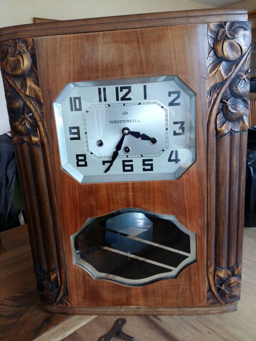 Authentic Westminster chiming clock 1950-1960, Jura France brand