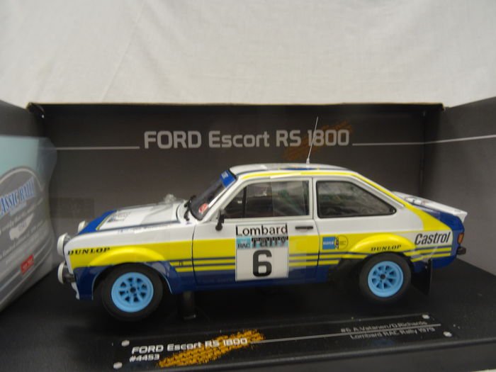 Image 3 of Sunstar - 1:18 - Ford Escort RS1800 #6 Rotmans - Drivers: A.Vatanen/D.Richards - Lombard RAC Rally