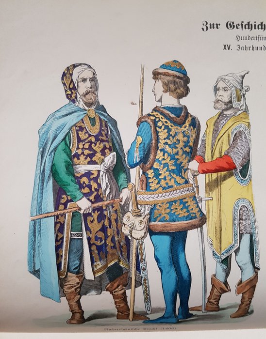 Kostuumgeschiedenis; Wilh. Diez, C. Fröhlich et al. - Zur Geschichte der Costüme -  ca 1880