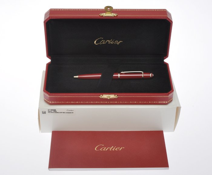 cartier pen red
