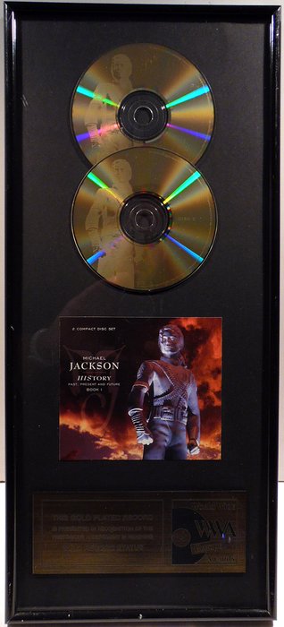 Michael Jackson "History" CD Music Award King of Pop Memorabilia Schallplatte 