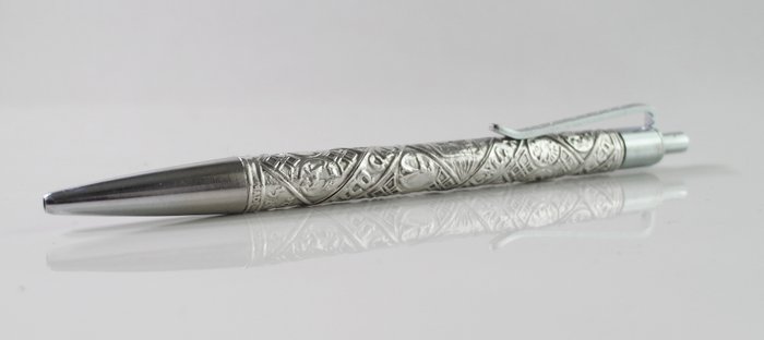 Silverolex Silver ballpoint: Tribes of Israel. Sterling Silver.