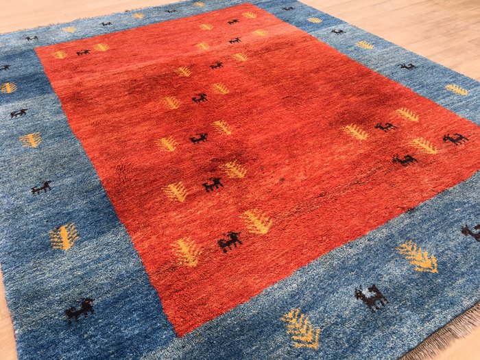 Persian GABBEH - original nomad carpet - approx. 298 x 230 cm - condition:  Very good 