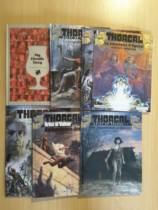 Rosinski - Thorgal - 6 albums in diverse talen + My Chouffe Story - 6x hc - 1x sc - 1e druk (1996/2012)