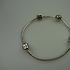 Bracciale Pandora in argento con 3 ciondoli Pandora - Catawiki