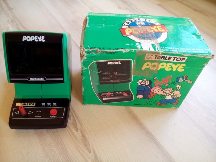 Nintendo Spiel & Uhr Tabletop - Popeye PG 74 mit Original-Box

