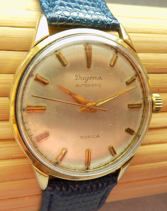 DUGENA Tropica AUTOMATIC -- Herren Armbanduhr aus den 50er - 60er Jahren