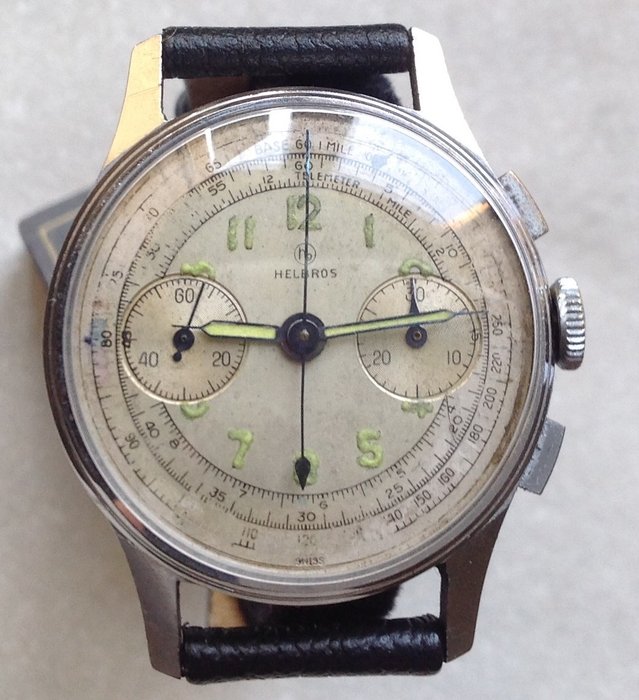 HELBROS vintage men's wrist watch - Early 1950s - Catawiki