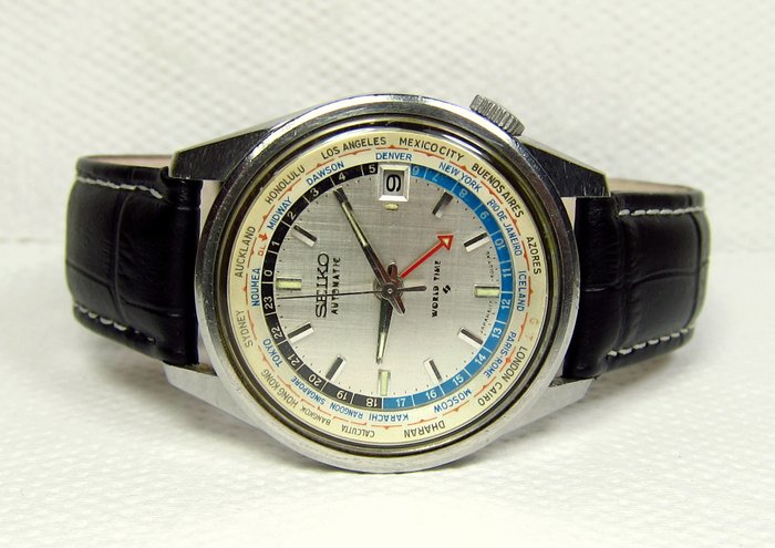 Seiko World Time GMT 6117-6010 Automatic Men's Watch-Inner - Catawiki