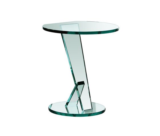 tonelli design -- tavolino cristallo multiuso - den. " nicchio "