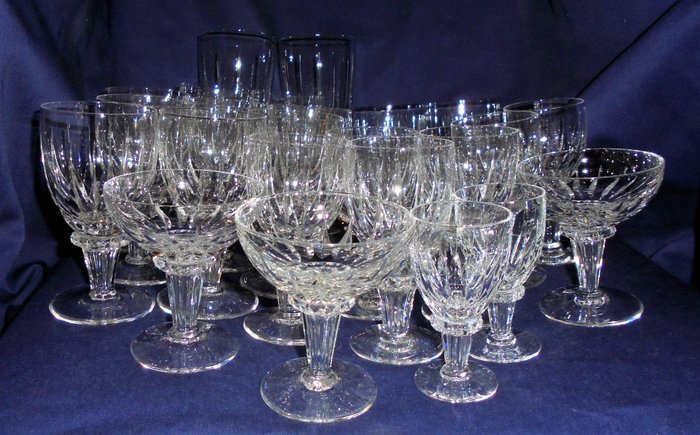 Champagne Coupe glass 2x crystal Holland W.J.Rozendaal design Splendid 1953 