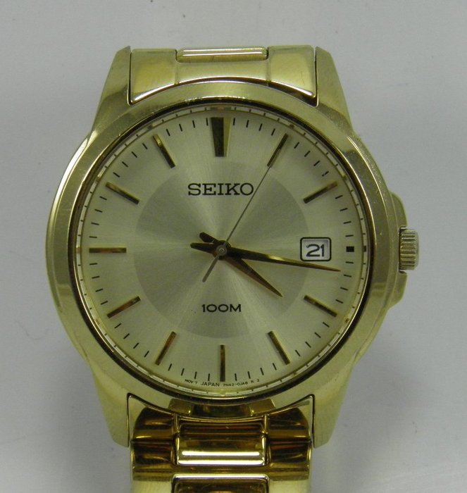 Seiko Date 7N42-0FC0 – Relógio de pulso masculino 