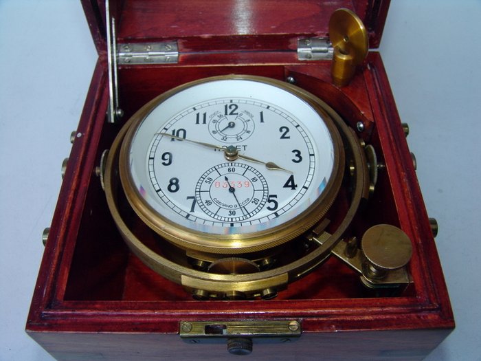 Russian marine chronometer, model 6MX number 03339