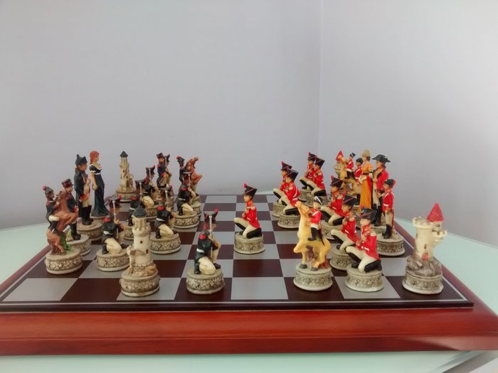 La batalla de Waterloo Repuesto Piezas 4 peones de ajedrez 
