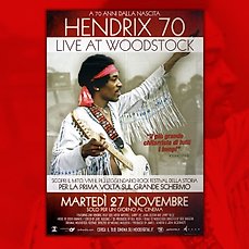 Size Original Film Poster Jimmy Hendrix 70 Live At Woodstock 100x140 CM 