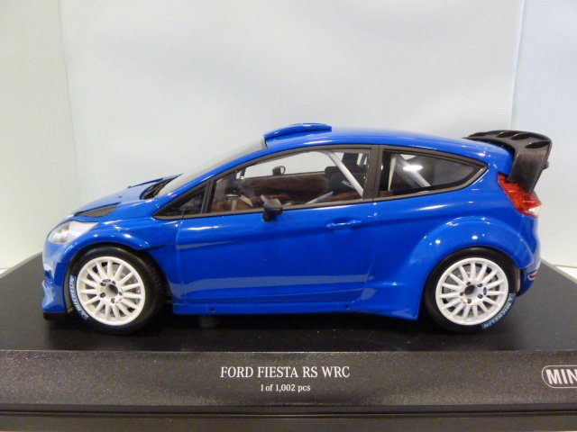 2011 Blue Scale model 1/18 Ford Fiesta RS WRC 