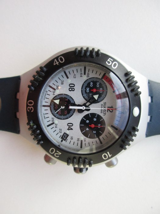 Cronógrafo Righello: modelo YBS4010 "Spectre Rouge" - relógio de pulso masculino - 2000.