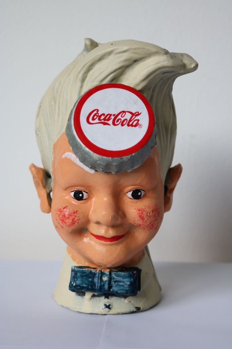 Coca Cola cast iron piggy bank ''Sprite Boy''