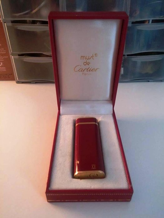 Must de Cartier Lighter Gold Plated and 