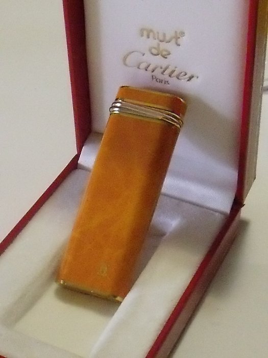 Lighter Cartier Trinity, gold plated 