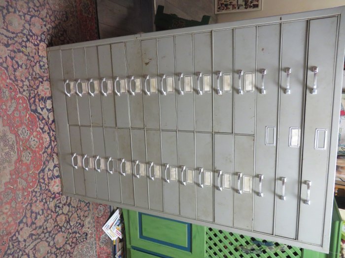 Industrial Filing Cabinet With 27 Drawers Catawiki