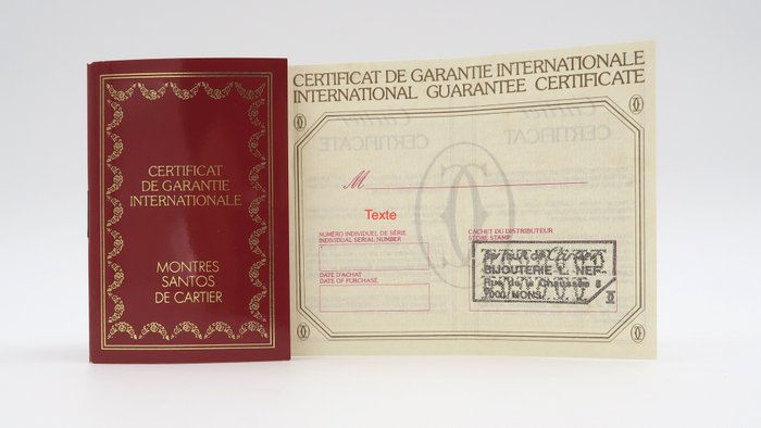 Cartier pristine warranty card. - Catawiki