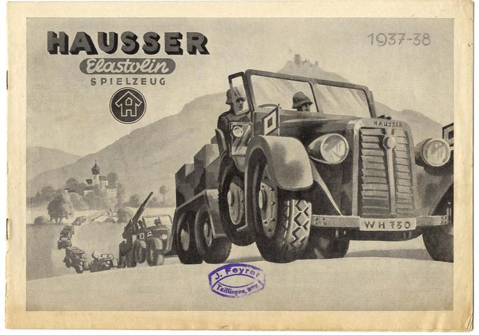 Militär Spielzeug; Hausser - Katalog Elastolin-Figuren - 1937/1938