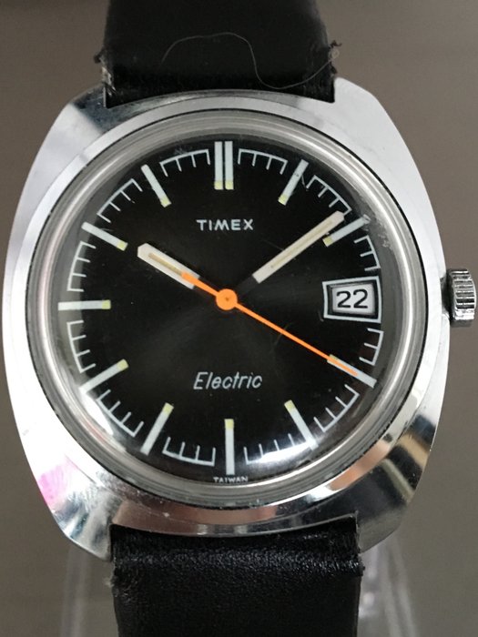 Reloj de pulsera Timex, eléctrico, para hombre. Años 80 