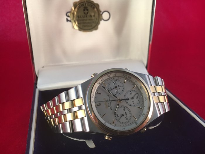 Seiko Chronograph 7A38-7280 Day Date – Men's Wristwatch – January 1999 – Incl. Box
