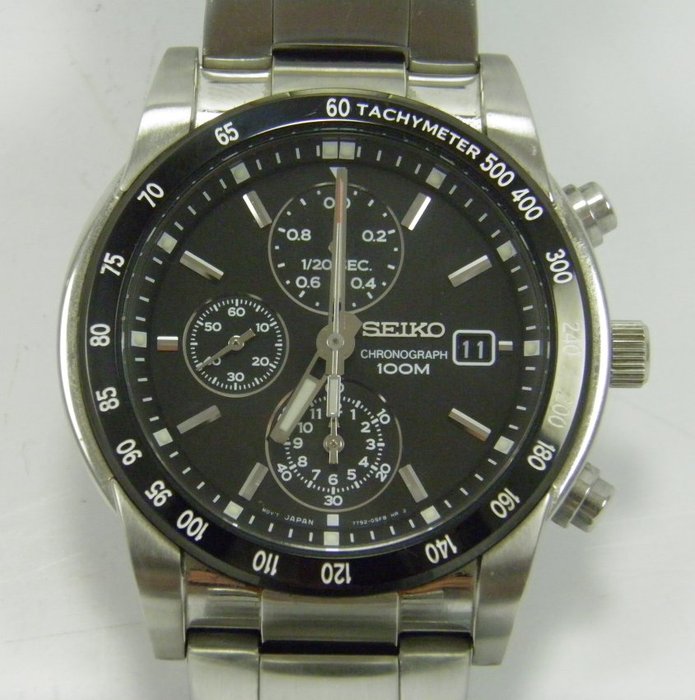 Seiko Chronograph 7T92-0MD0 – Mens wrist watch - Catawiki