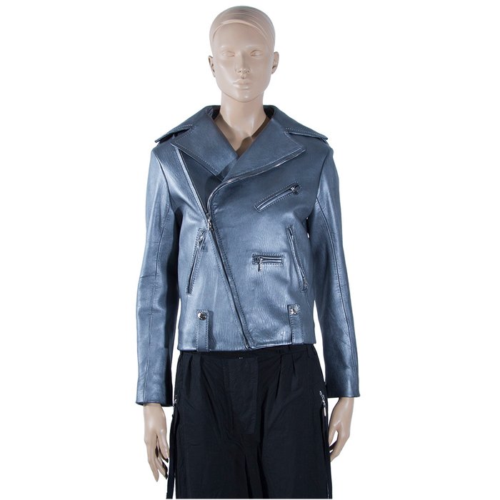 Louis Vuitton - Grey leather jacket - Catawiki