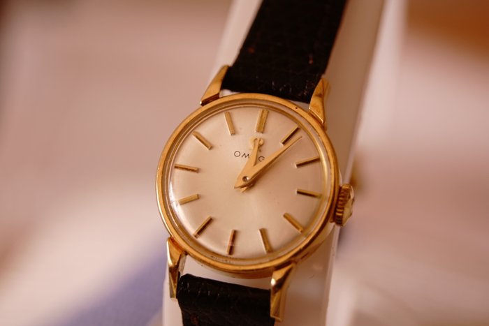 omega women's watch leather band
