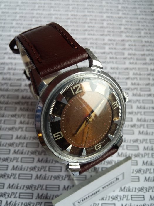 KIROWSKIE – CRAB – Feito em CCCP KIROW – Relógio de pulso para homem – Década de 1950/1960