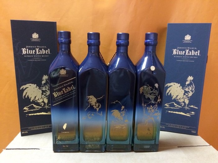 4 bottles - Johnnie Walker Blue Label Year of the Rooster